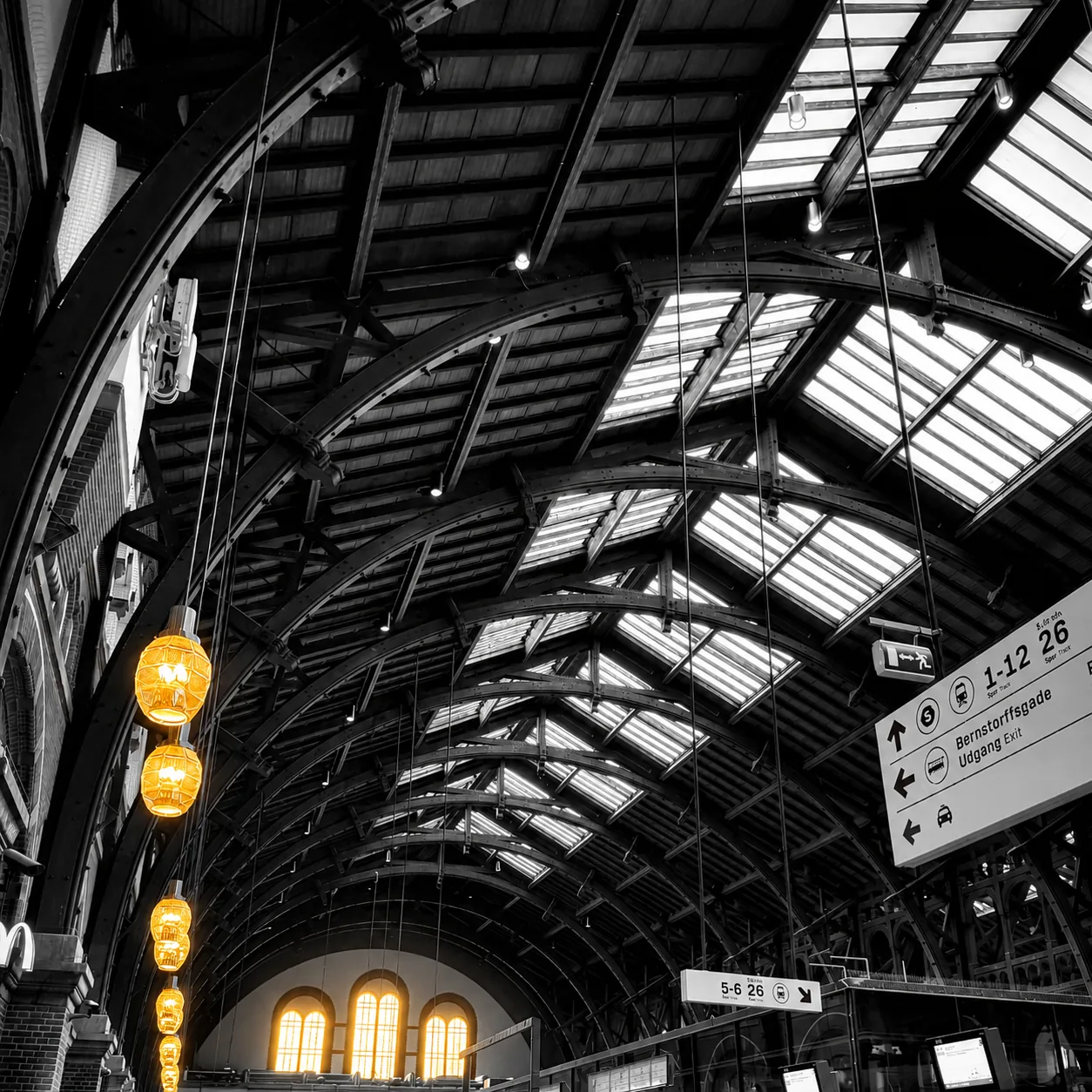 European architecture — black and white